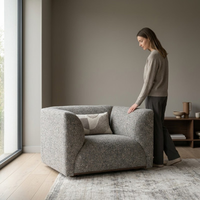 Wohnzimmer Polstermöbel Sessel Luxus Polstersitz Modern Designer Einrichtung