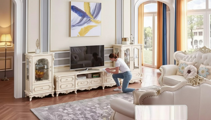 Wohnzimmer für set klassische Möbel 3tlg. Innenbereich für die Wohnung
