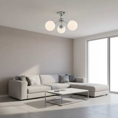 Deckenlampe Luxuriös für Stil Opal Glass für Zuhause Wohnzimmer 45x30cm