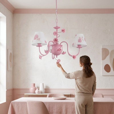 Deckenlampe pink mit modernem Design im Wohnzimmer Schlafzimmer neu