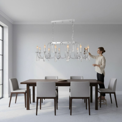 Lampe Hängeleuchte Kronleuchter Kristalllampe Deckenleuchte Lampen 106x80