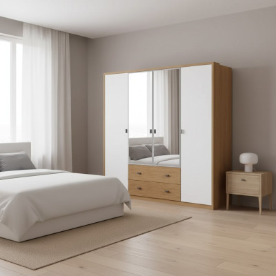 Kleiderschrank Schränke Schlafzimmer moderne Möbel Material Holz Luxus Schrank