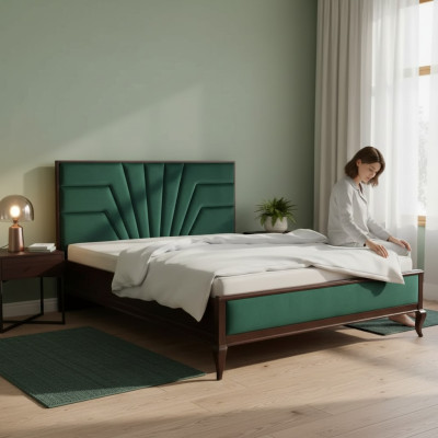 Bett Luxus Doppel Hotel Betten Schlafzimmer Design Holz Möbel