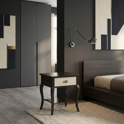 Nachttisch Holz Tisch Schlafzimmer Design Beistelltisch antik Stil Neu