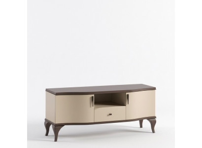 TV-Ständer Wohnzimmer beige Möbel Holz Sideboard Stil modern