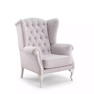 Sessel Sitz Einsitzer Design weiß Polster Wohnzimmer Möbel Fernseh Lehnstuhl