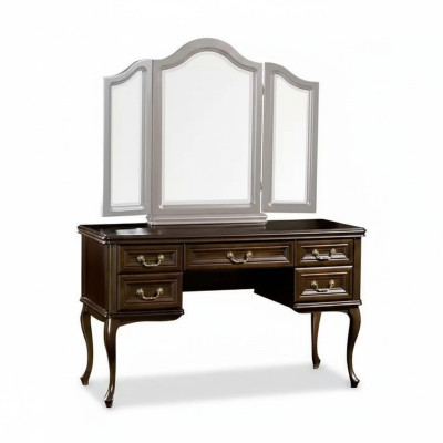 Schminktisch mit Spiegel Luxus Konsole Kommode Schlafzimmer Barock Rokoko