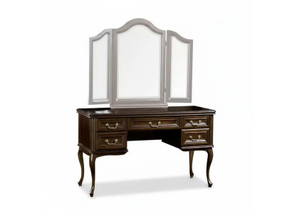 Schminktisch mit Spiegel Luxus Konsole Kommode Schlafzimmer Barock Rokoko
