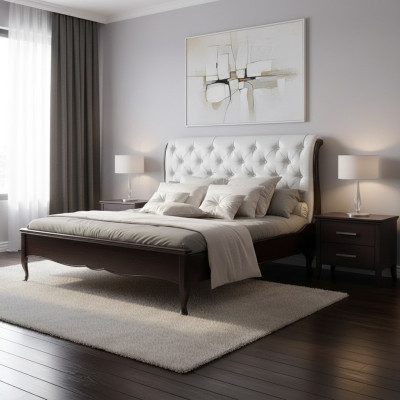 Bett Stoff Design Doppel Betten Luxus Modernes Hotel Gestell Schlaf Zimmer