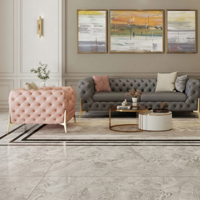 Sofagarnitur 3+1 Sitzer Set Design Sofas Polster Leder Relax Moderne Möbel