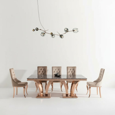 Luxus Esstisch Modern Esszimmer Esstische Tische Design Metall Tisch