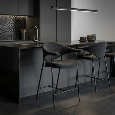 Stilvolle Sitzmöbel Designer Esszimmer Stühle mit Stahlbeinen Modern