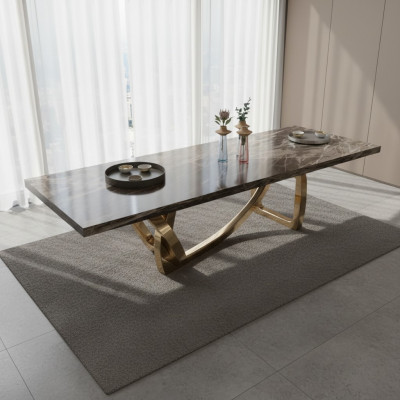 Großer Eleganter Esstisch Esszimmer Möbel Moderner Design Stilvoll Neu