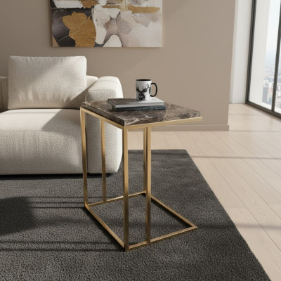 Moderner Edelstahl Beistelltisch Wohnzimmer Couchtisch Designer Möbel