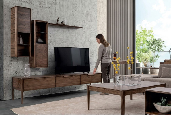 Wohnzimmer Set Schrankwand Ablage mit tv Stand Modernen Designen Wohnwand
