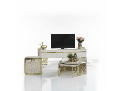 Wohnzimmerschrank Highboard Anrichte Kommode Schrankkonsole Fernseher Ständer