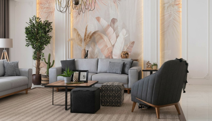 Sofagarnitur Couch Polster Dreisitzer Couchen 3+1 Sofagarnitur Wohnzimmer