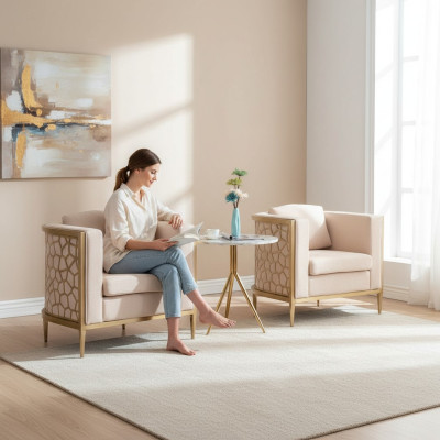 Runder Kaffeetisch Couchtisch Beistelltisch Designer Tisch Wohnzimmer