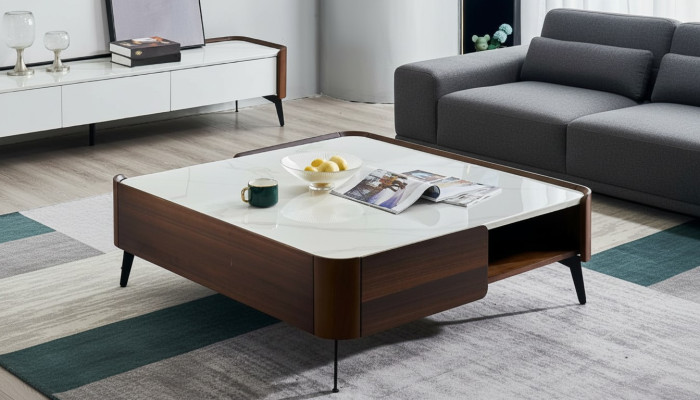 Luxus Italien Kaffee Wohnzimmer Tisch Echt Holz Designer Tische Möbel