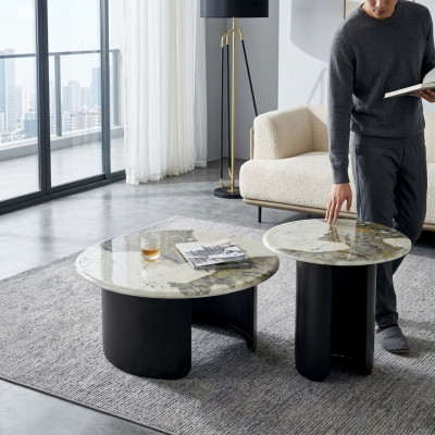 Couchtisch Luxus Marmor Wohnzimmer Design Kaffeetisch Möbel Neu