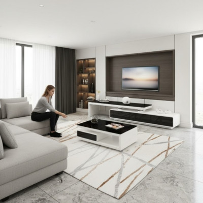 Moderner Luxus Designer Couchtisch Wohnzimmer Tisch Tische Beistelltisch