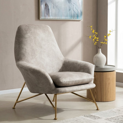 Sessel Design Luxus Textil Polster Garnitur Wohnzimmer Grau Einrichtung