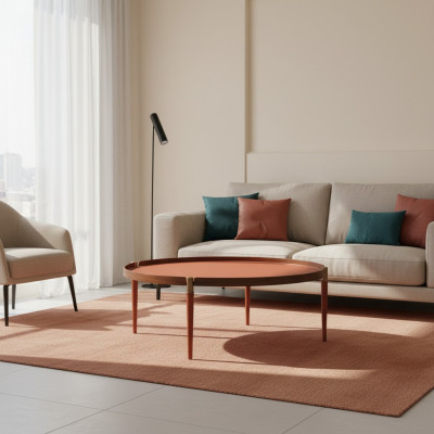 Couchtisch Wohnzimmer Möbel Luxus Modern Design Tisch Orange Couchtische