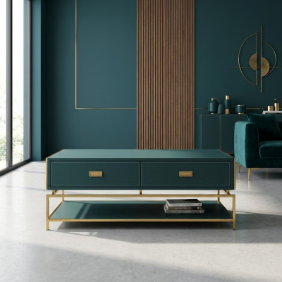 Wohnzimmer Couchtisch Luxus Design Stil Modern Couchtische Holz Grün