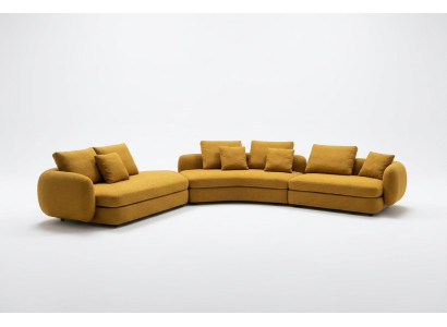 Wohnzimmer Luxus Möbel Ecksofa L Form Couch Design Polsterung Textil