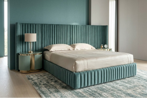  Schlafzimmer Möbel Doppelbett 2x Nachttische Bettgestell Nachtkästchen
