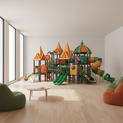 Spielturm mit Rutsche Kletterturm Spiel Gerät Anlage Outdoor Spielplatz