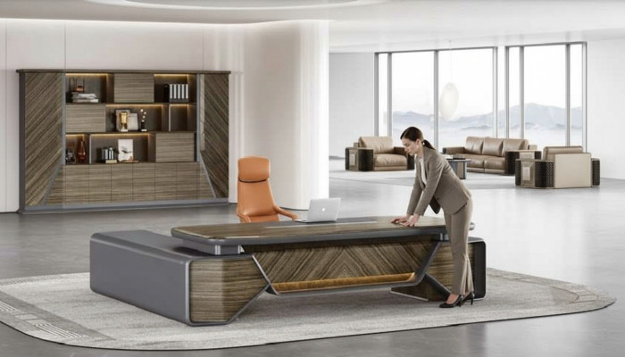Design Eckschreibtisch Büro Einrichtung Zimmer Möbel Tisch Büromöbel