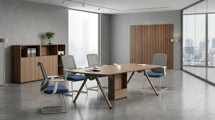 Konferenztisch Holz Büromöbel Design Tisch Einrichtung Arbeitszimmer