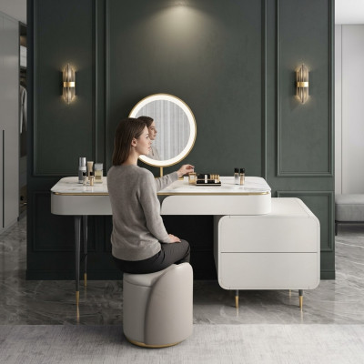 Tisch Konsole Spiegel Schminktisch Schlafzimmer Konsolen Luxus Neu