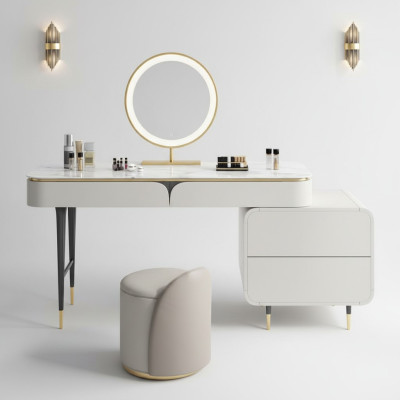 Tisch Konsole Spiegel Schminktisch Schlafzimmer Konsolen Luxus Neu