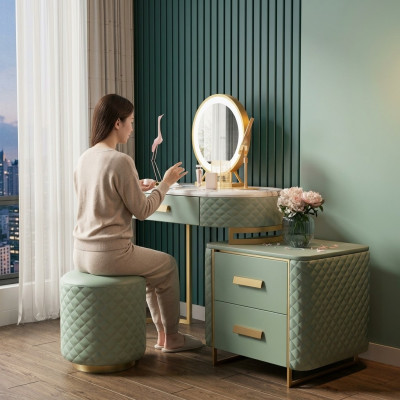Schminktisch Design Tische Kosmetik Frisier Spiegel Konsole Schlafzimmer