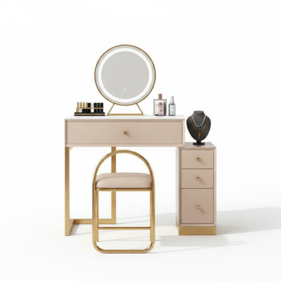 Designer Schmink Tisch Schlafzimmer Konsolen Tisch Spiegel Luxus Neu