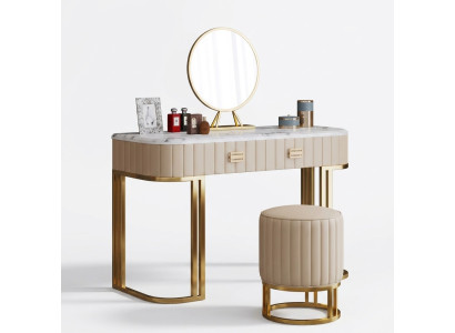 Designer Schminktisch Kosmetik Tisch Spiegel Konsolen Schlafzimmer Neu