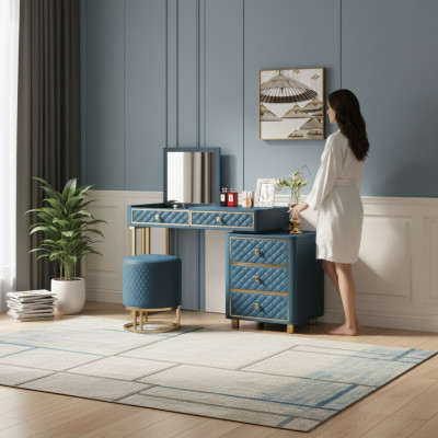 Schminktisch Kosmetik Tisch Spiegel Design Konsolen Kommode Tische