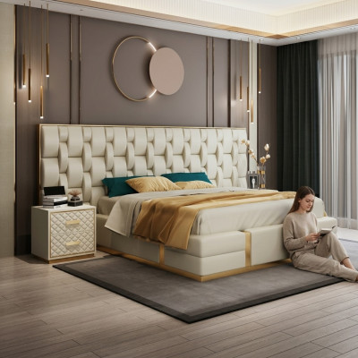 Bett Polster Design Luxus Doppel Betten Schlaf Zimmer Hotel Bett Neu