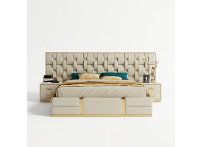 Bett Polster Design Luxus Doppel Betten Schlaf Zimmer Hotel Bett Neu