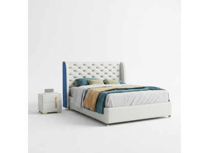 Schlafzimmer Möbel Designer Bett Bettgestell Doppelbetten Eleganz Holz