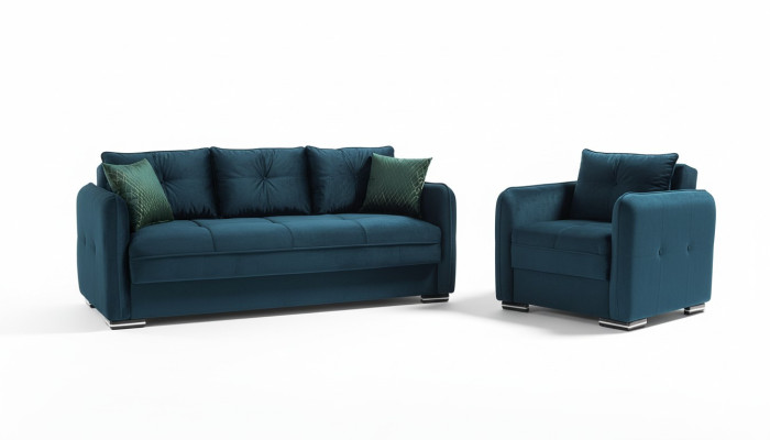 Sofagarnitur 3+1 Sitzer Sessel Garnitur Modern Relax Sessel Möbel Luxus