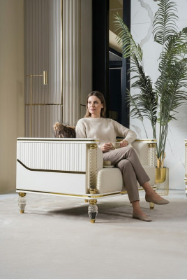 Design Suite Luxus Sessel Relax Textil Weißer Sessel Relax Sessel Moderner Luxus