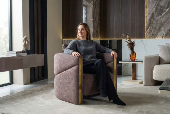 Design Sessel Luxus Sessel Relax Textil Sessel Club Lounge Moderner Luxus