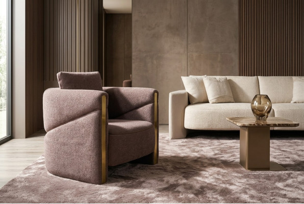 Design Sessel Luxus Sessel Relax Textil Sessel Club Lounge Moderner Luxus