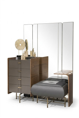 Schminktisch Set Konsole Spiegel Schlafzimmer Möbel Design Hocker 2tlg. Neu