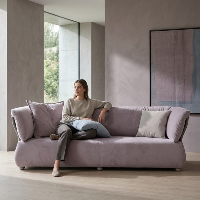 Sofa 3er Sitz Sofas Wohnzimmer Moderne Couchen Dreisitzer Couch Polster Design