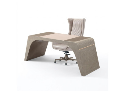 Arbeitszimmer buro Luxus Schreibtisch mit Computerstühl Büromöbel Modern Beige