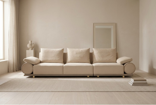 Wohnzimmer Polstersofas Modern Dreisitzer Sofa 4er. Couch Luxus Polster Möbel
